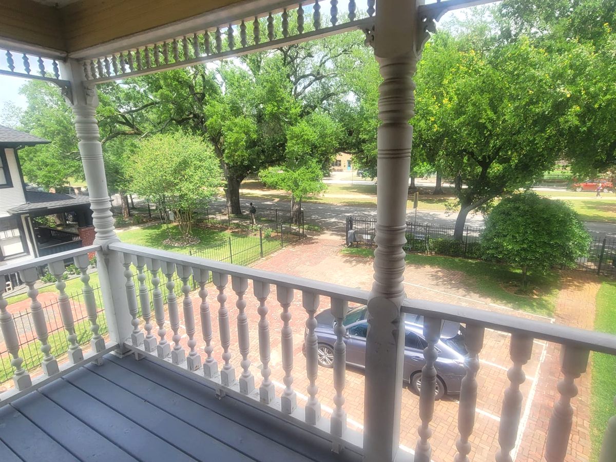 Balcony view from the Claremont property
